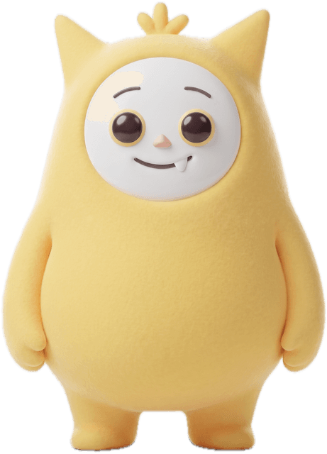 Emomo sitting calmly