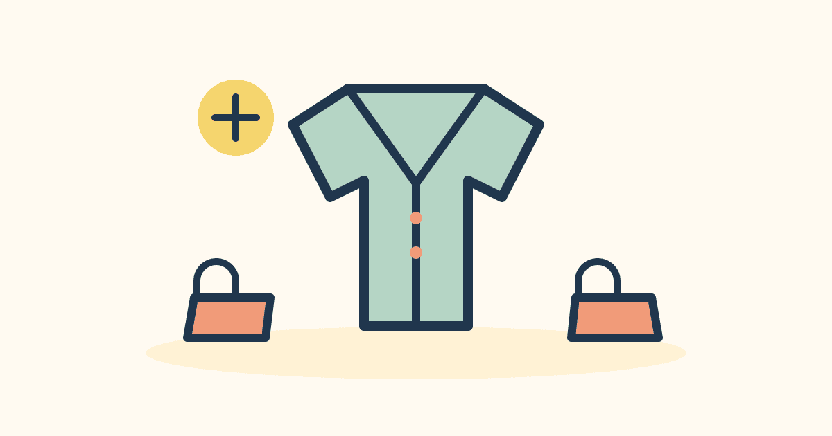 A folded shirt, open jacket, and slip-on shoes arranged for a child to help get dressed